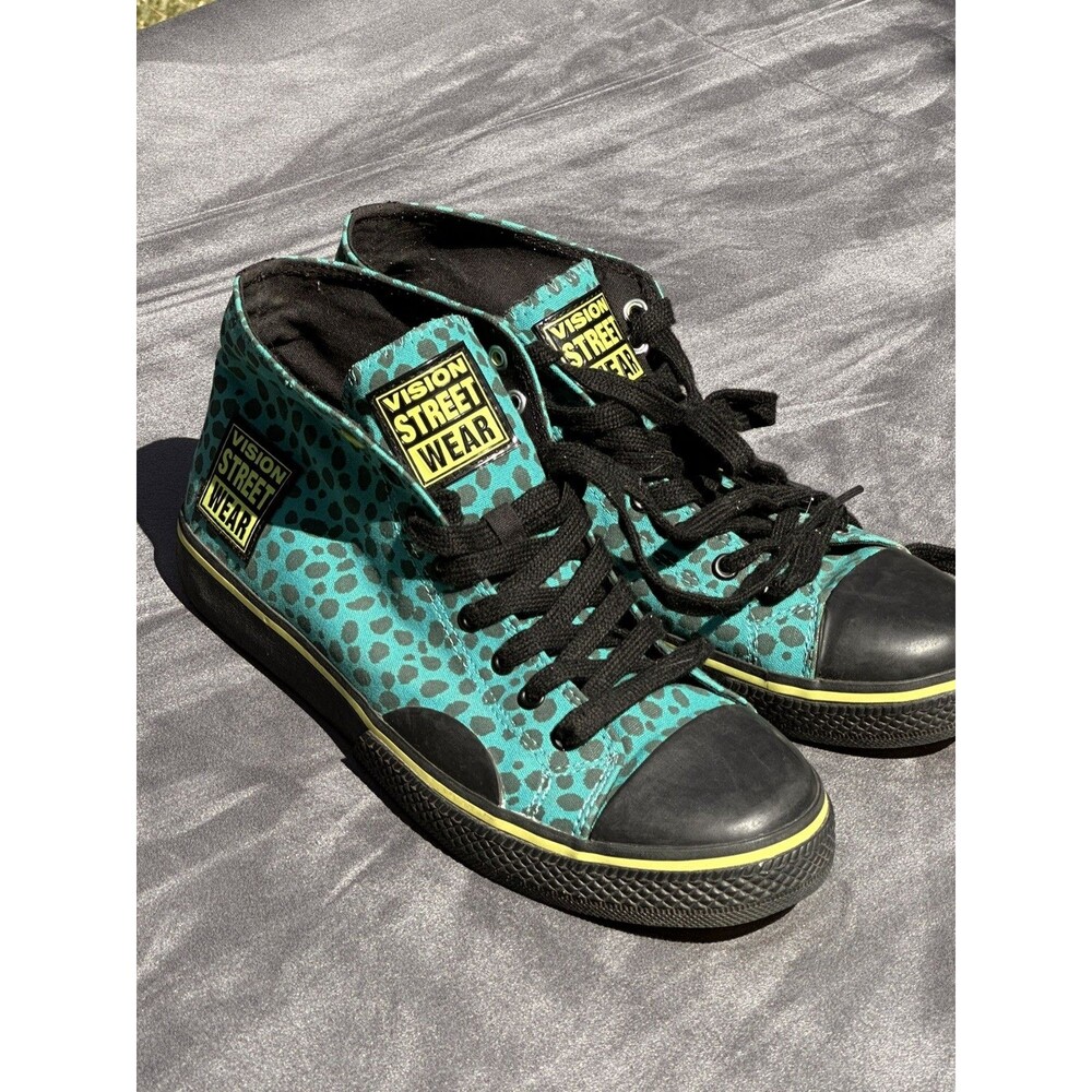 Vision Street Wear Retro High Top Sneakers Skateboard Shoes 80's Vibes